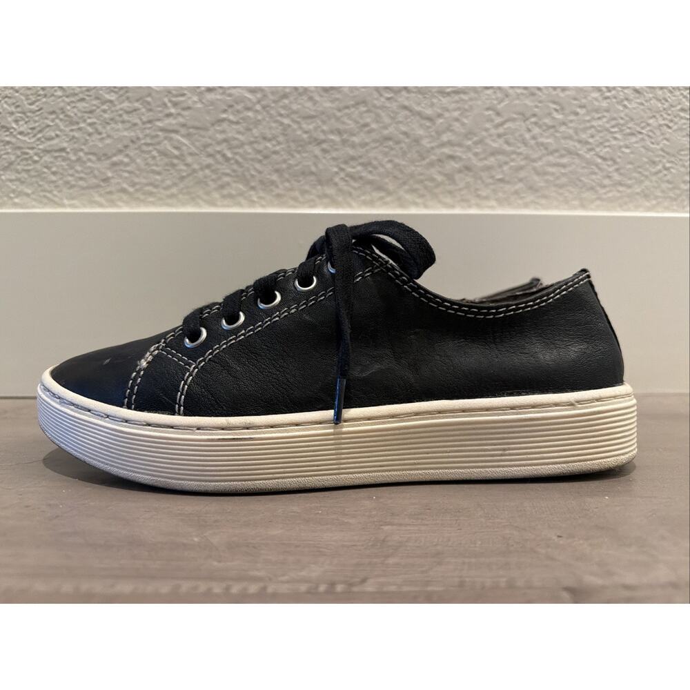 Sofft Women's Sneakers Size 6.5M Casual Piper Leather Lace Up Shoes Solid Black - Picture 5 of 12